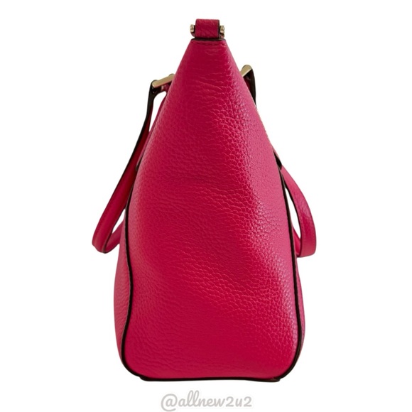 Kate Spade Pink Pebble Leather Tote Shoulder Bag Host Pick - Picture 7 of 16